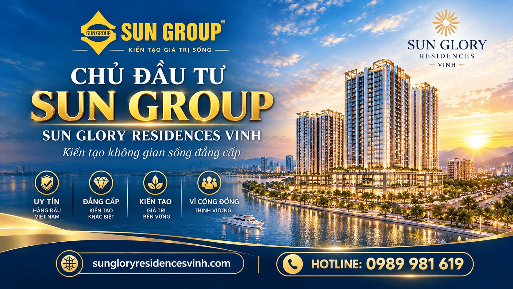 Chủ đầu tư Sun Group - chung cư Sun Glory Residence