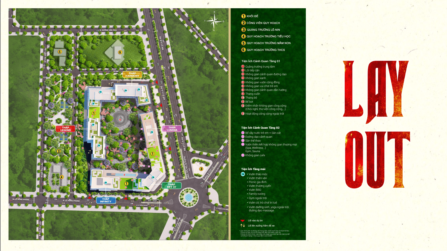 Mặt bằng tổng thể 5 tòa tháp Sun Glory Residence Vinh