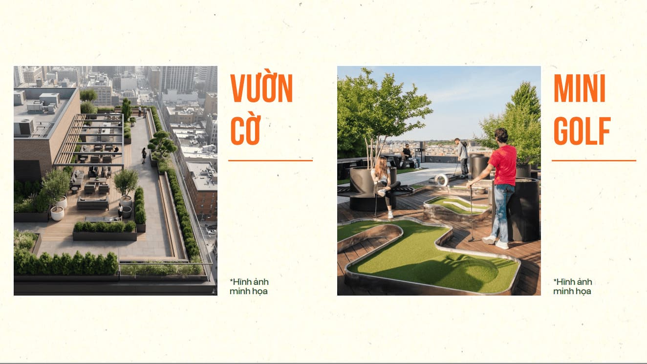 Vườn cỏ mini golf Sun Glory Residence